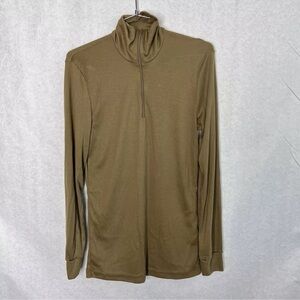 SEKRI Undershirt 1/4 Zip US Military Base Layer Shirt Polyester Undershirt small